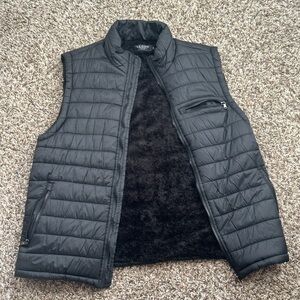 Men's Black Quilted Vest
